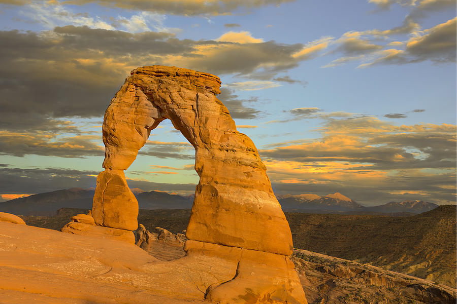 Delicate Arch at Sunset Photograph by Adam Romanowicz
