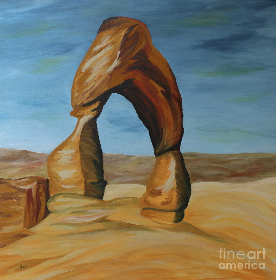 Delicate Arch II Painting by Christiane Schulze Art And Photography