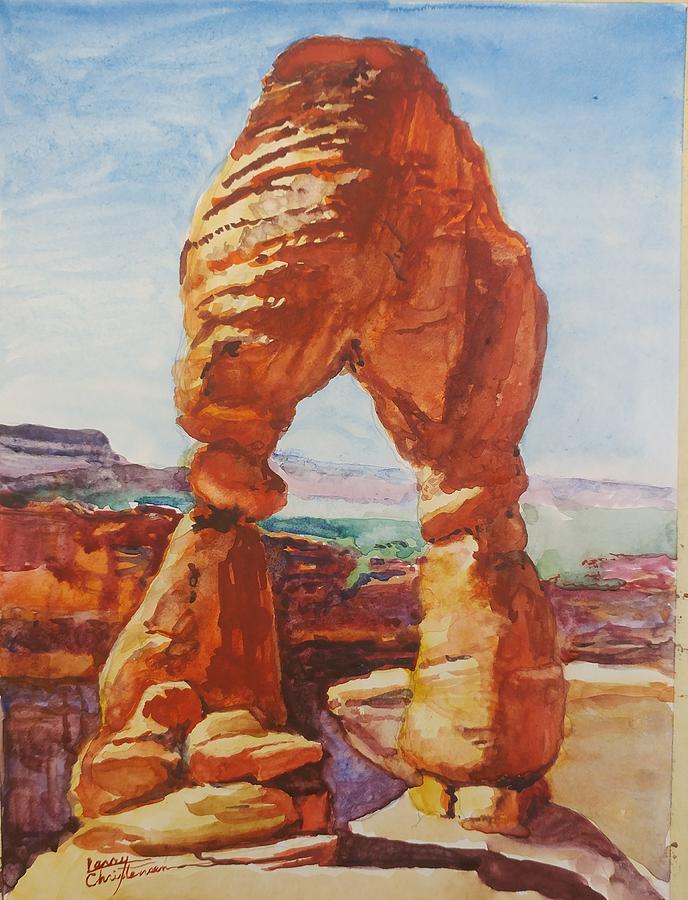 Delicate Arch Painting by Larry Christensen - Fine Art America