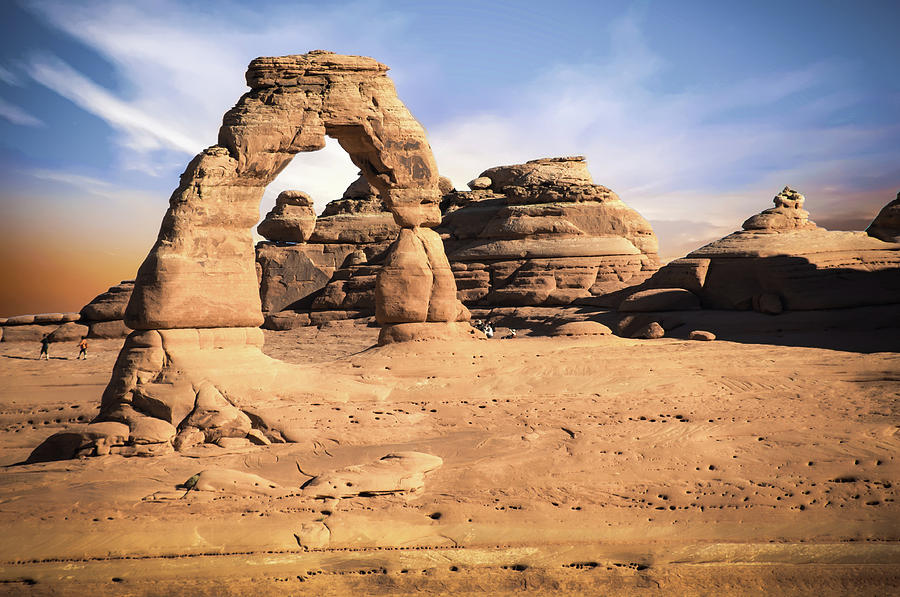 Arches National Park Photograph - Delicate Arch Morning Skies by Gregory Ballos