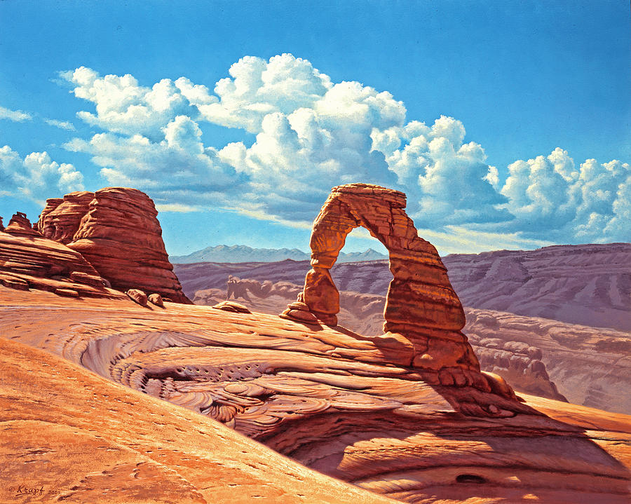 Arches National Park Painting - Delicate Arch by Paul Krapf
