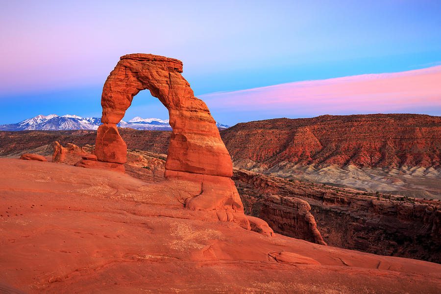 Arches National Park Photograph - Delicate Arch Sunset by Wasatch Light