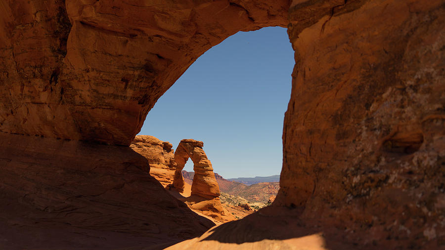 Delicate Arch Window Arches National Park Moab Utah Photograph by Lawrence S Richardson Jr