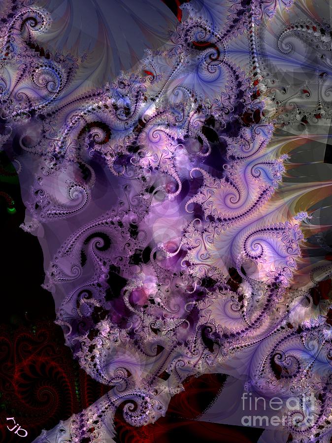 Delicate Lavender Forms Digital Art by Ron Bissett