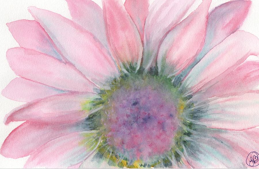 Flowers Still Life Painting - Delicate Pink by Lisa Bullock-hock