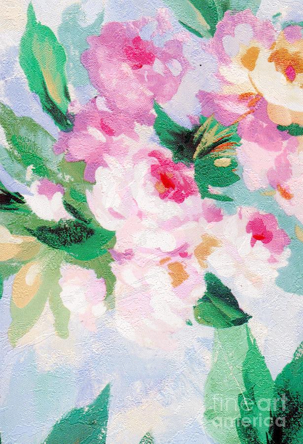 Flowers Mixed Media - Delicate by Writermore Arts Flowers Mixed Media - Delicate by Writermore Arts