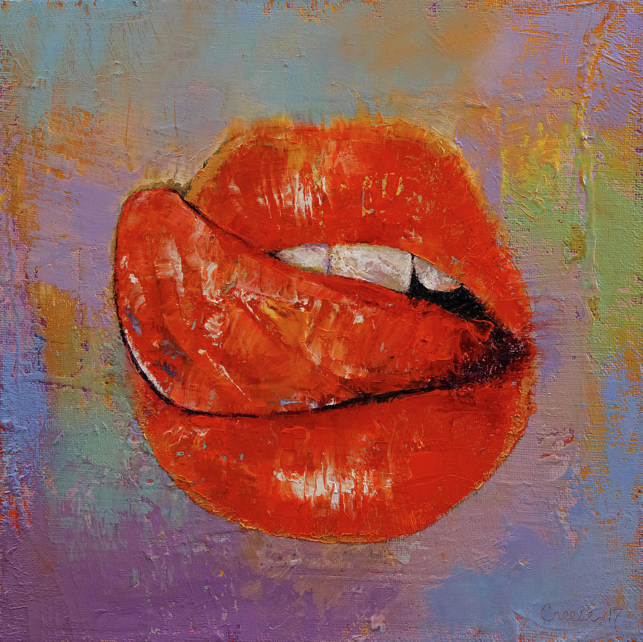 Vintage Painting - Delicious by Michael Creese