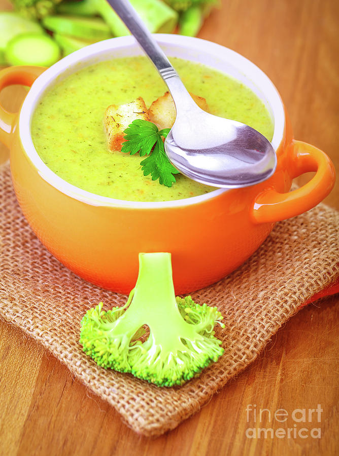 Delicious vegetarian soup Photograph by Anna Om