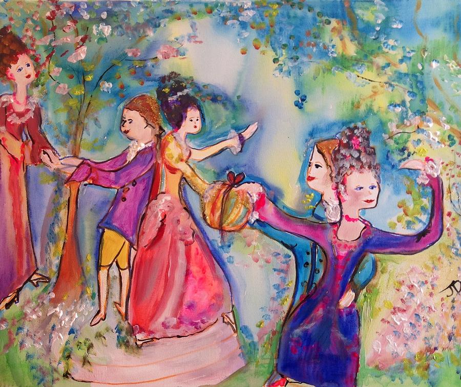 Delightful company  Painting by Judith Desrosiers