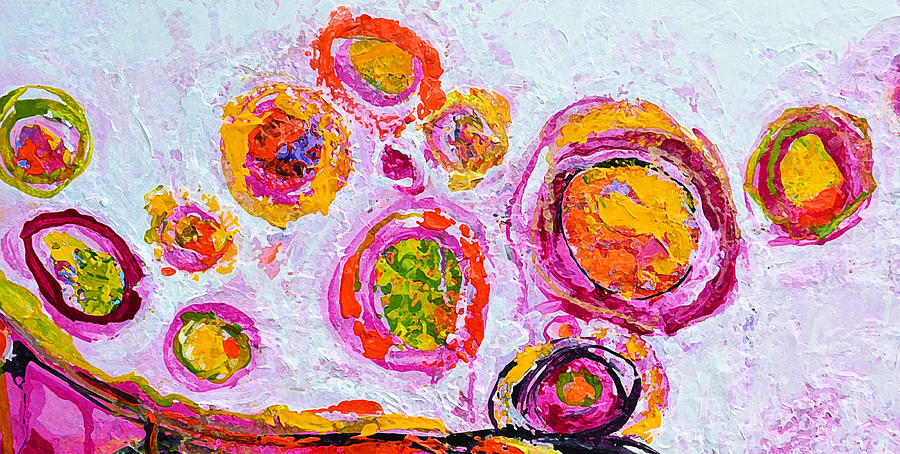 Delightful Memories Abstract painting with knife palette Painting by Patricia Awapara