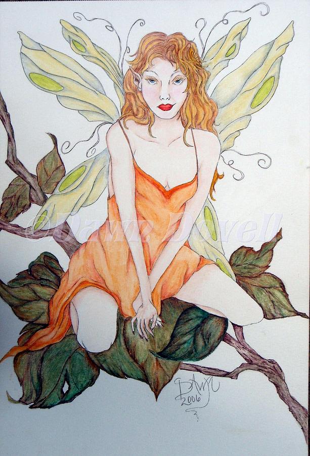Fairy Painting - Delila by Dawn Dovell