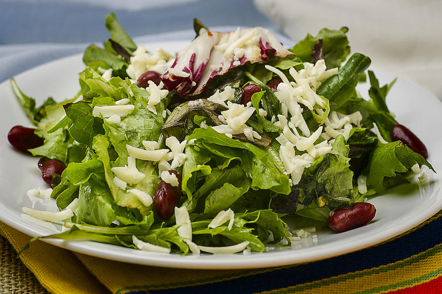 Lettuce Photograph - Dellicious Vegetarian Salad by Donald  Erickson