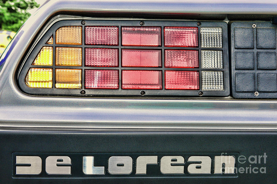 Back To The Future Photograph - DeLorean A Classic Car by Paul Ward