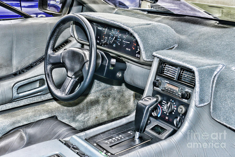 Back To The Future Photograph - DeLorean Inside the Cockpit by Paul Ward