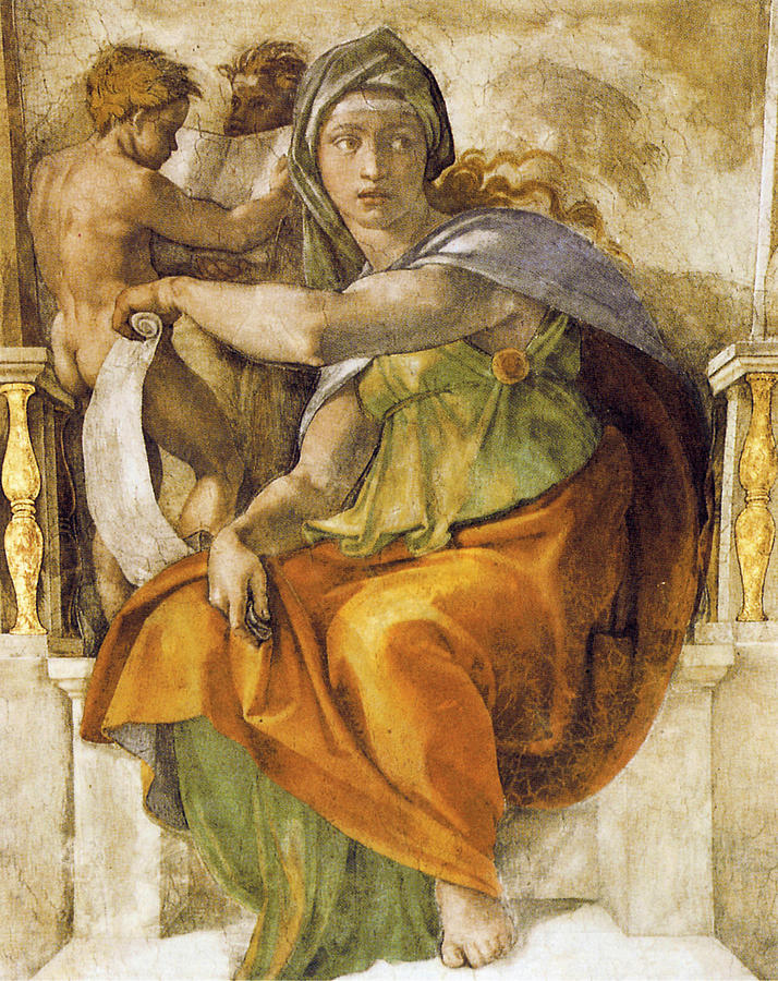Delphic Sibyll Photograph by Michelangelo Buonarroti