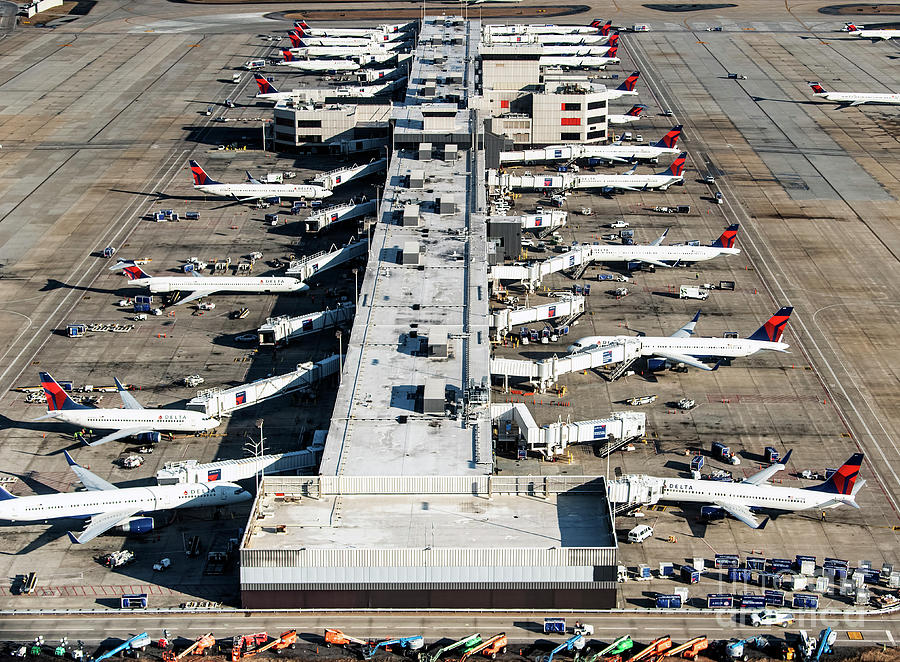 Delta Airline Jets At Terminal At Atlanta International Airport David Oppenheimer 