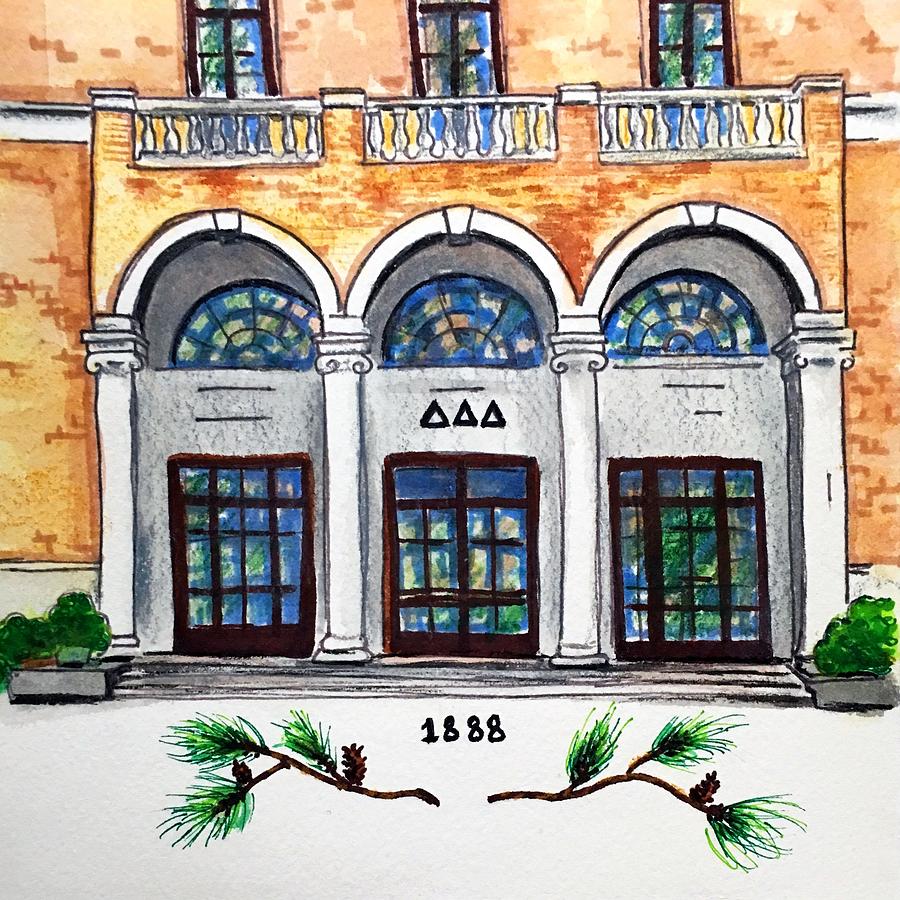 Delta Delta Delta Painting by Starr Weems