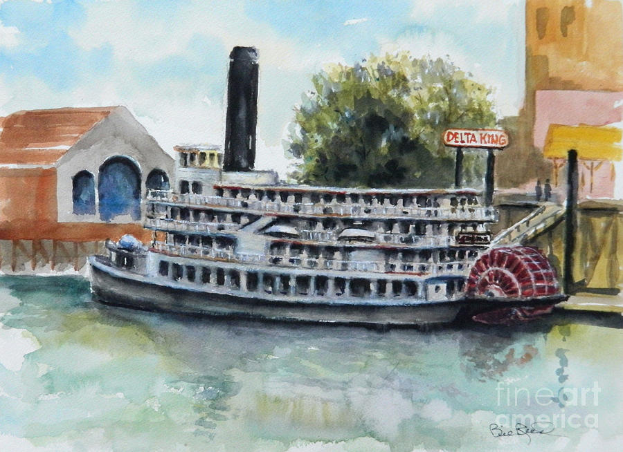 Steam Boat Painting - Delta King by William Reed