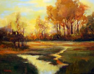 Delta Landscape Painting By Pat Walker - Fine Art America