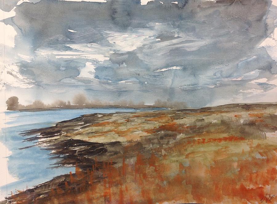 Delta Marsh - Fall Painting by Desmond Raymond
