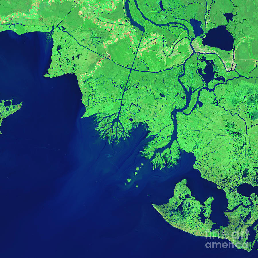Deltas In Atchafalaya Bay Photograph by Science Source