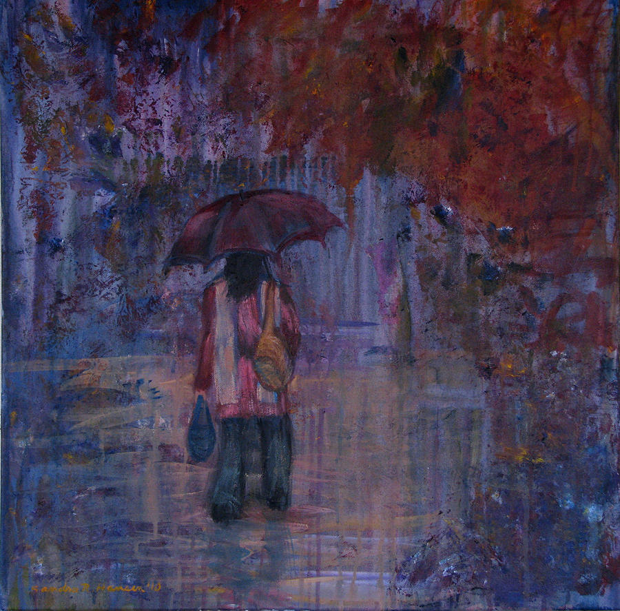 Deluge Painting by Art Nomad Sandra  Hansen