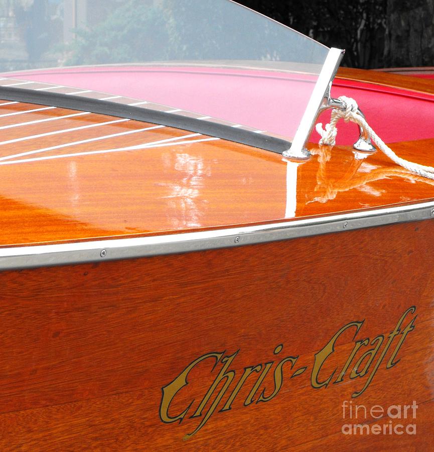 Boat Photograph - Chris Craft Deluxe #1 by Neil Zimmerman