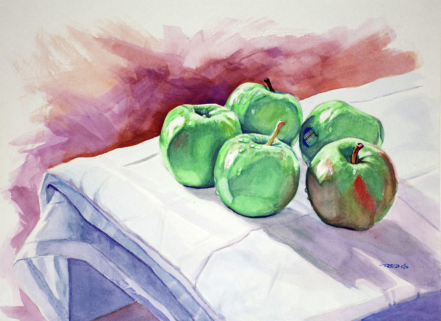 Dem Apples Painting by Christopher Reid