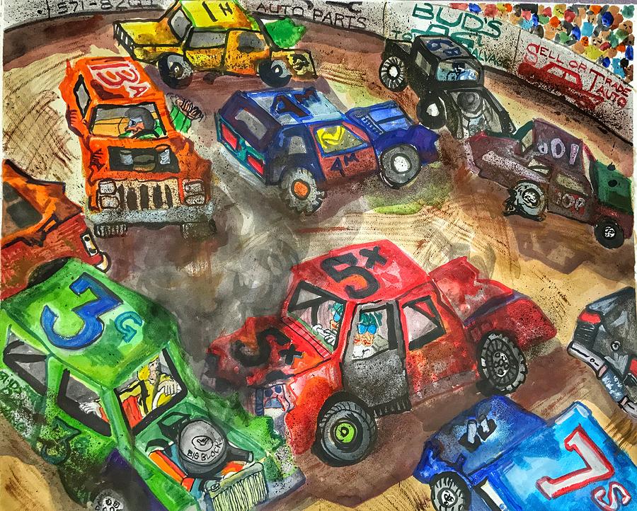 Demo Derby One Painting by Jame Hayes