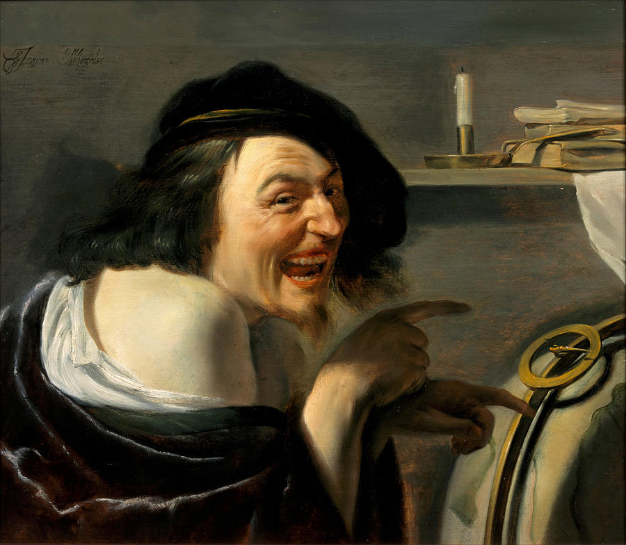 Democritus Painting by Johannes Moreelse