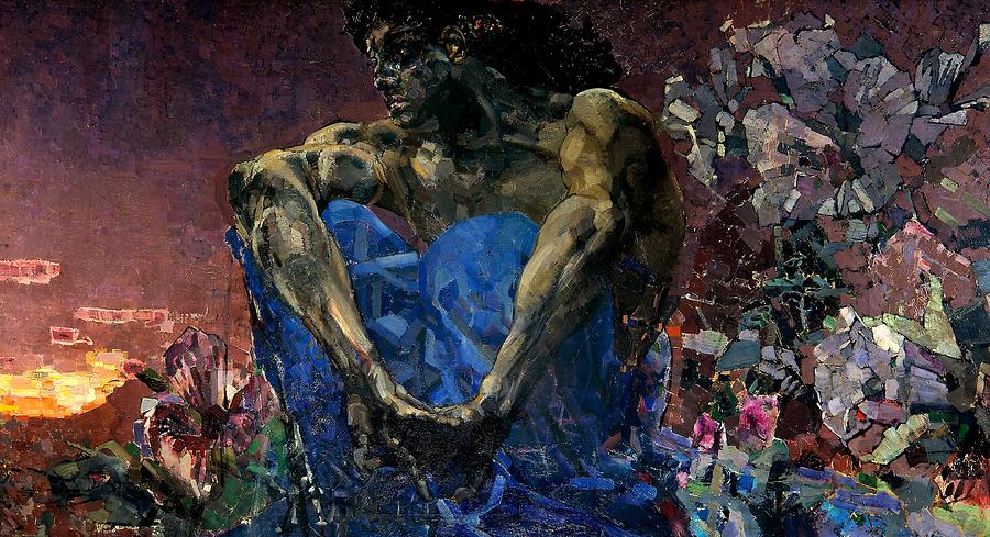Demon  Painting by Mikhail Vrubel