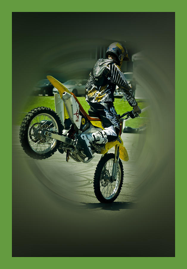 Sports Photograph - Demon Rider II by Karen Lewis