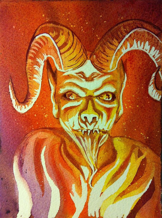 Demon Painting by Starr Weems