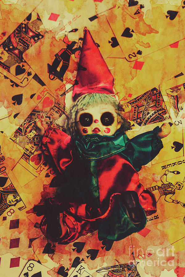 Demonic possessed Joker doll Photograph by Jorgo Photography