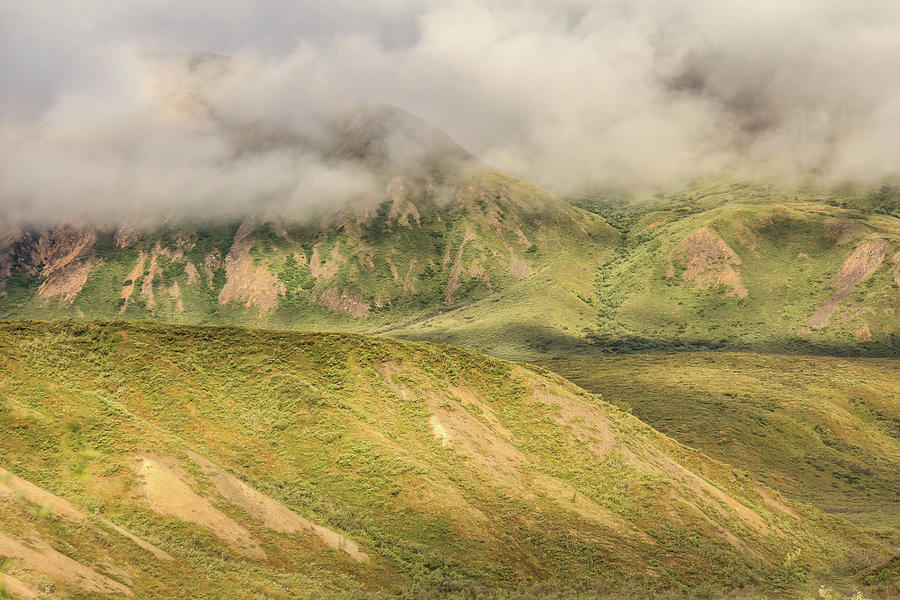 Denali National Park Mountain Under Clouds Photograph by Joni Eskridge