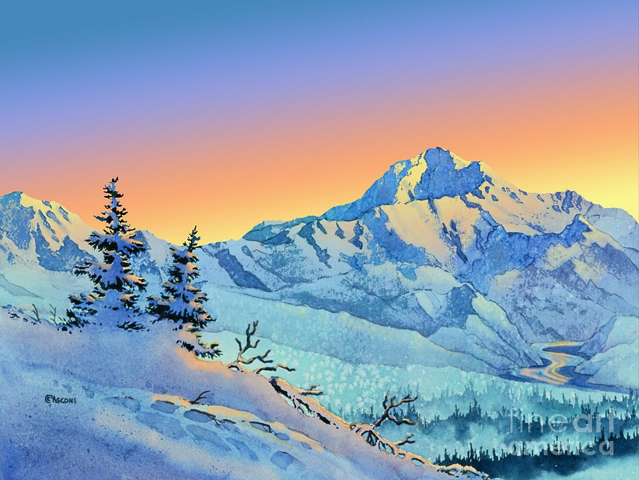 Denali Sunrise Painting by Teresa Ascone