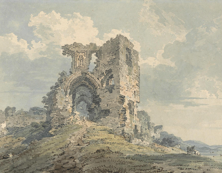 Denbigh Castle Painting by Thomas Girtin