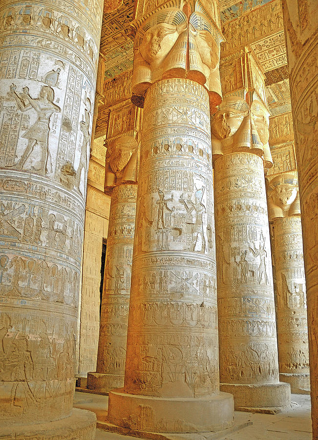 Dendera Temple Photograph by Nigel Fletcher-Jones