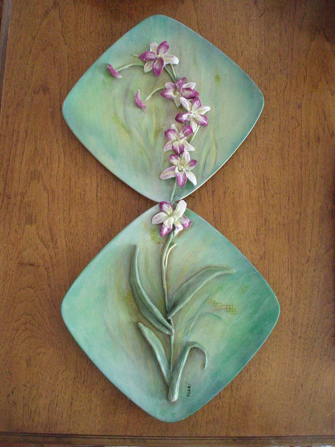 Flower Sculpture - Dendrobium Orchid  by MARI Sanchez