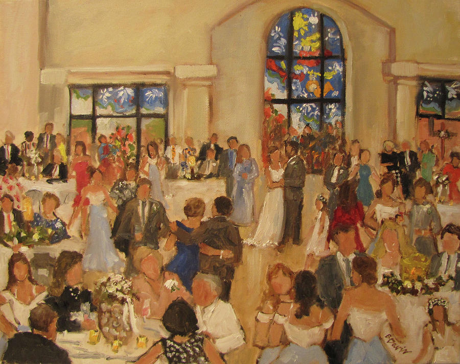 Denham Myers Wedding Reception Painting By Barbara Davis