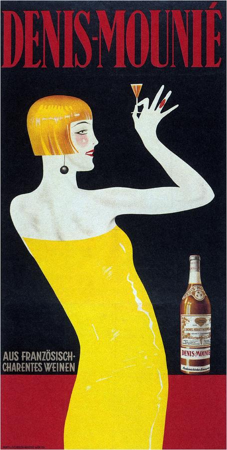 Denis-Mounie - Vintage Drinks Advertising Poster Mixed Media by Studio Grafiikka