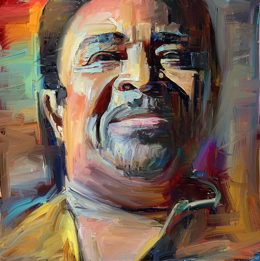 Dennis Edwards Tribute Portrait 4 Digital Art by Yury Malkov - Fine Art ...