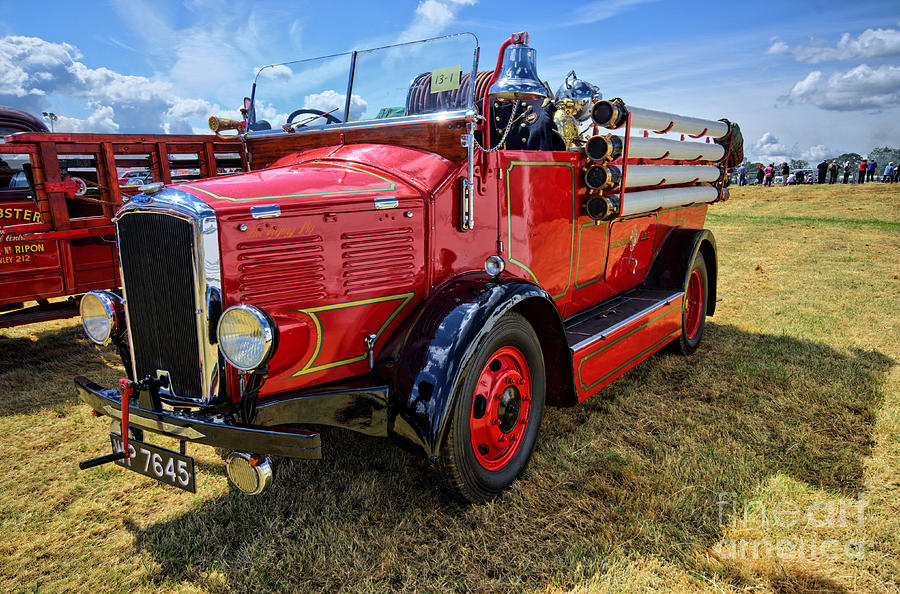 Fire Photograph - Dennis Fire Engine by Smart Aviation Fire Photograph - Dennis Fire Engine by Smart Aviation