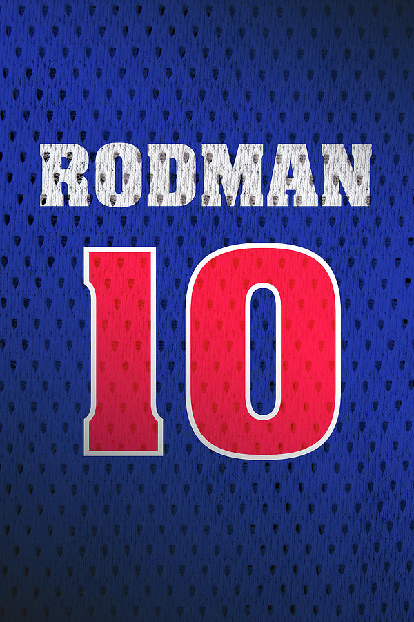 Dennis Rodman Detroit Pistons Number 10 