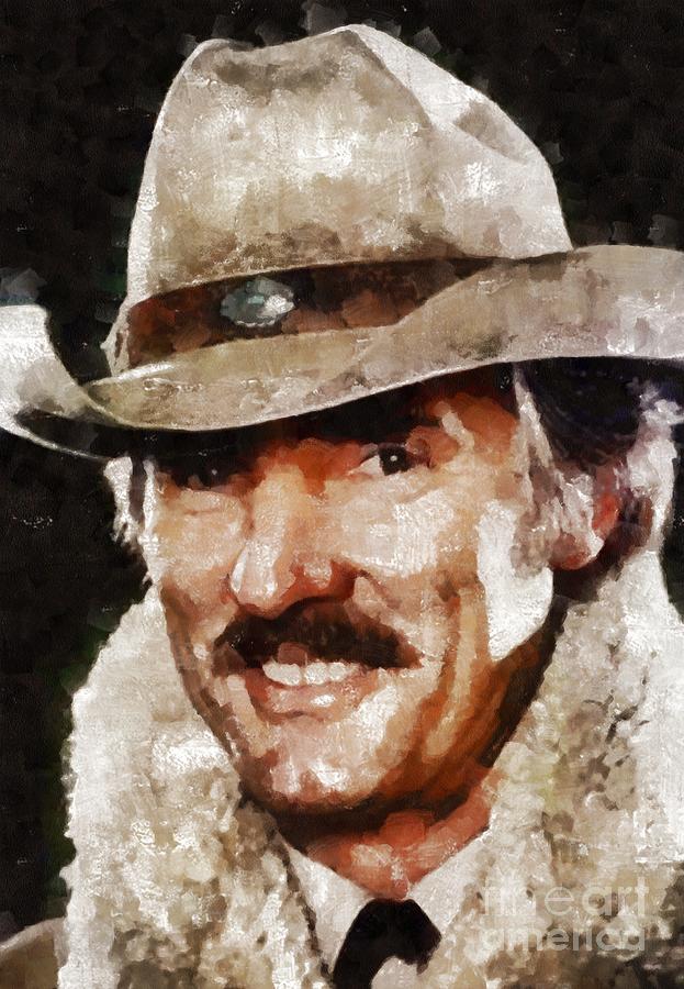 Dennis Weaver, Actor Painting by Esoterica Art Agency