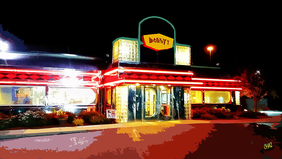 Dennys Diner Painting by CHAZ Daugherty