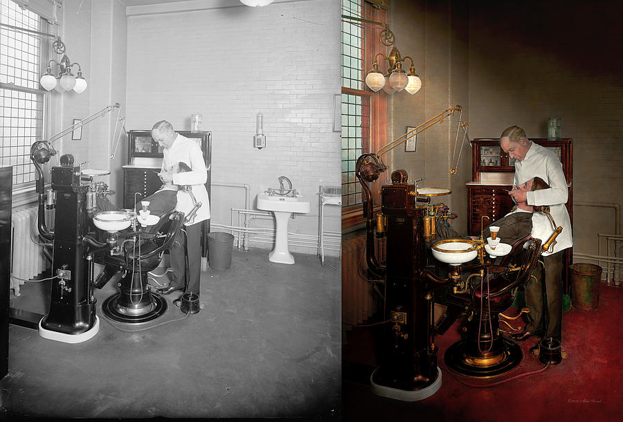 Dentist - Roy O Woodruff Dentist 1924 - Side by Side Photograph by Mike Savad