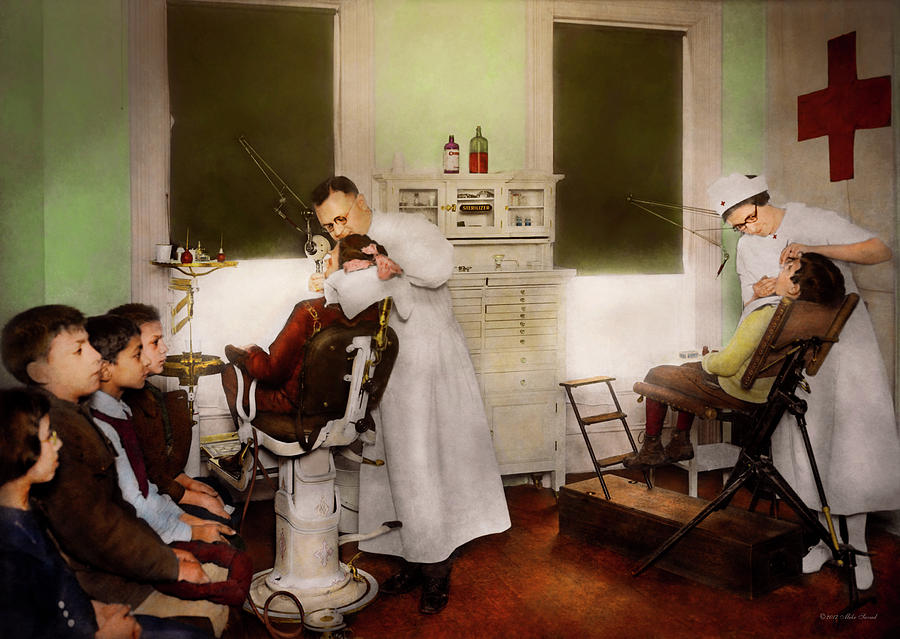 Dentist - Treating them like children 1922 Photograph by Mike Savad