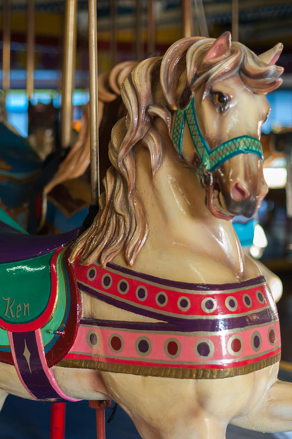 Dentzel Looff Carousel Horse Ken Seaside NJ Photograph by Terry DeLuco