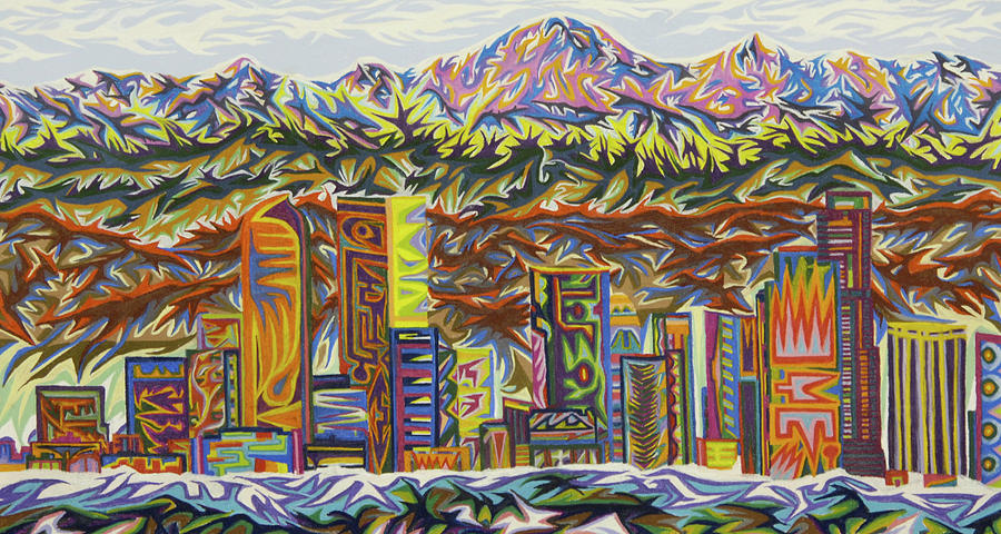 Denver 2002 - Detail C Painting by Robert SORENSEN